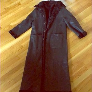 Marc New York XLong Genuine Leather & Wool Jacket